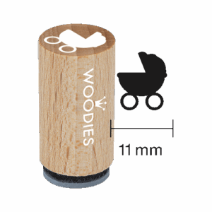 Mini Woodies Stempel Kinderwagen