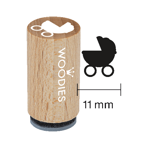 Mini Woodies Stempel Kinderwagen