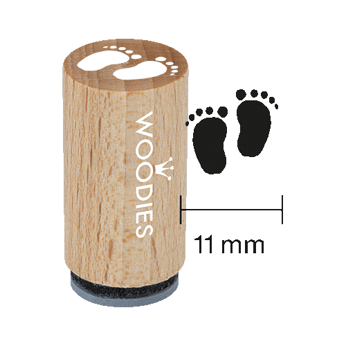 Mini Woodies Stempel Babyfüße