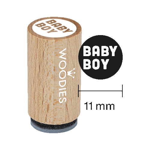 Mini Woodies Stempel Baby Boy