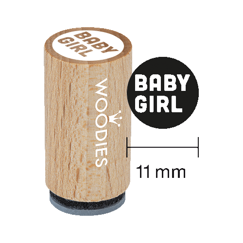 Mini Woodies Stempel Baby girl