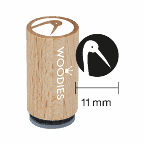 Mini Woodies Stempel Storch