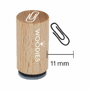 Mini Woodies Stempel Büroklammer