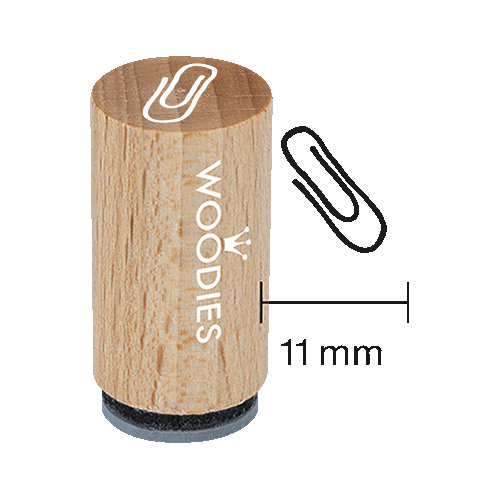 Mini Woodies Stempel Büroklammer