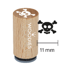 Mini Woodies Stempel Totenkopf