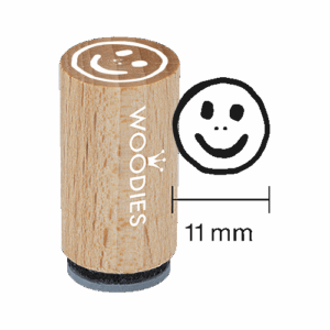 Mini Woodies Stempel Smiley