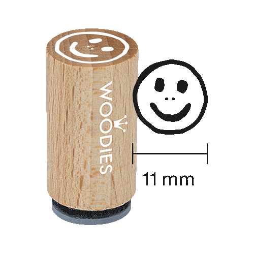 Mini Woodies Stempel Smiley