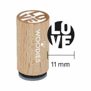 Mini Woodies Stempel Love