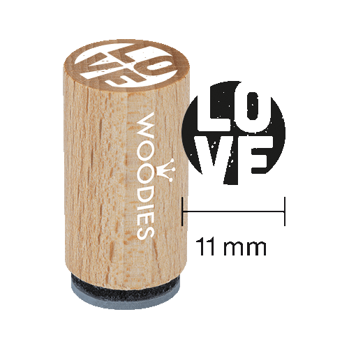 Mini Woodies Stempel Love