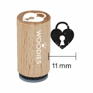 Mini Woodies Stempel Vorhängeschloss