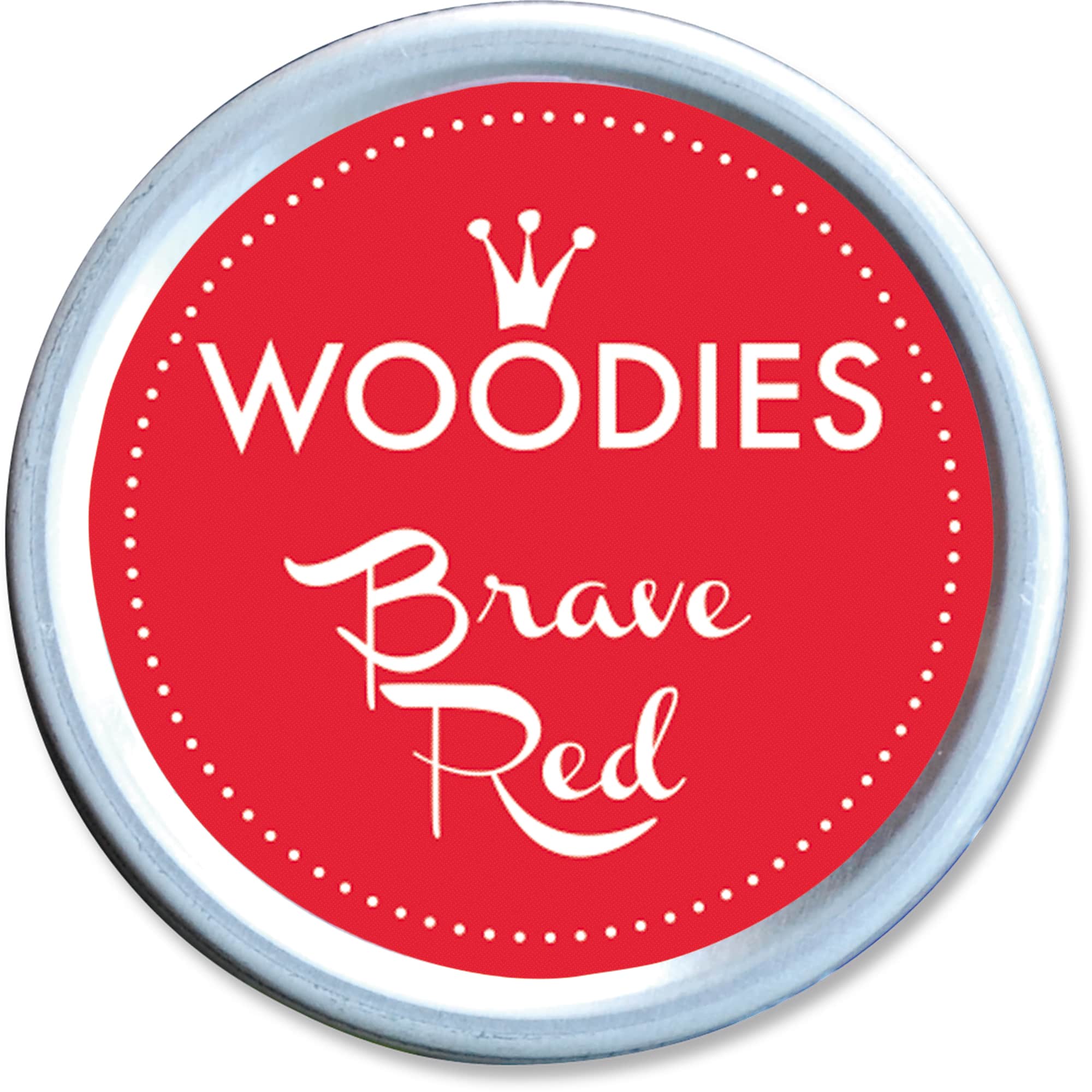 9004362559252 - Woodies Stempelkissen Brave Red