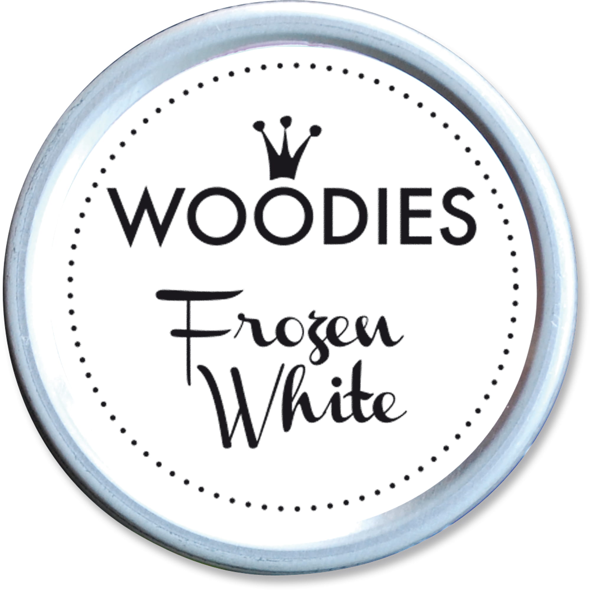 Woodies Stempelkissen Frozen White