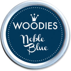Woodies Stempelkissen Noble Blue Frontansicht