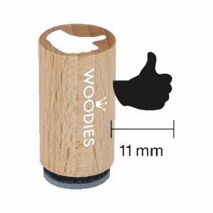Mini Woodies Stempel Daumen hoch