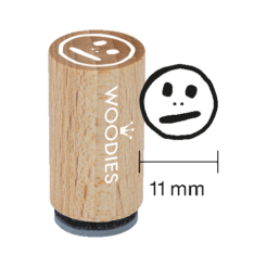 Mini Woodies Stempel Smiley (mittel)