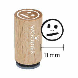 Mini Woodies Stempel Smiley (mittel)