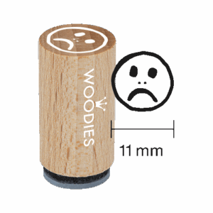 Mini Woodies Stempel Smiley (schlecht)