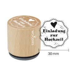 Woodies Stempel - Einladung zur Hochzeit W03003