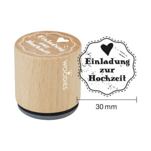 Woodies Stempel - Einladung zur Hochzeit W03003