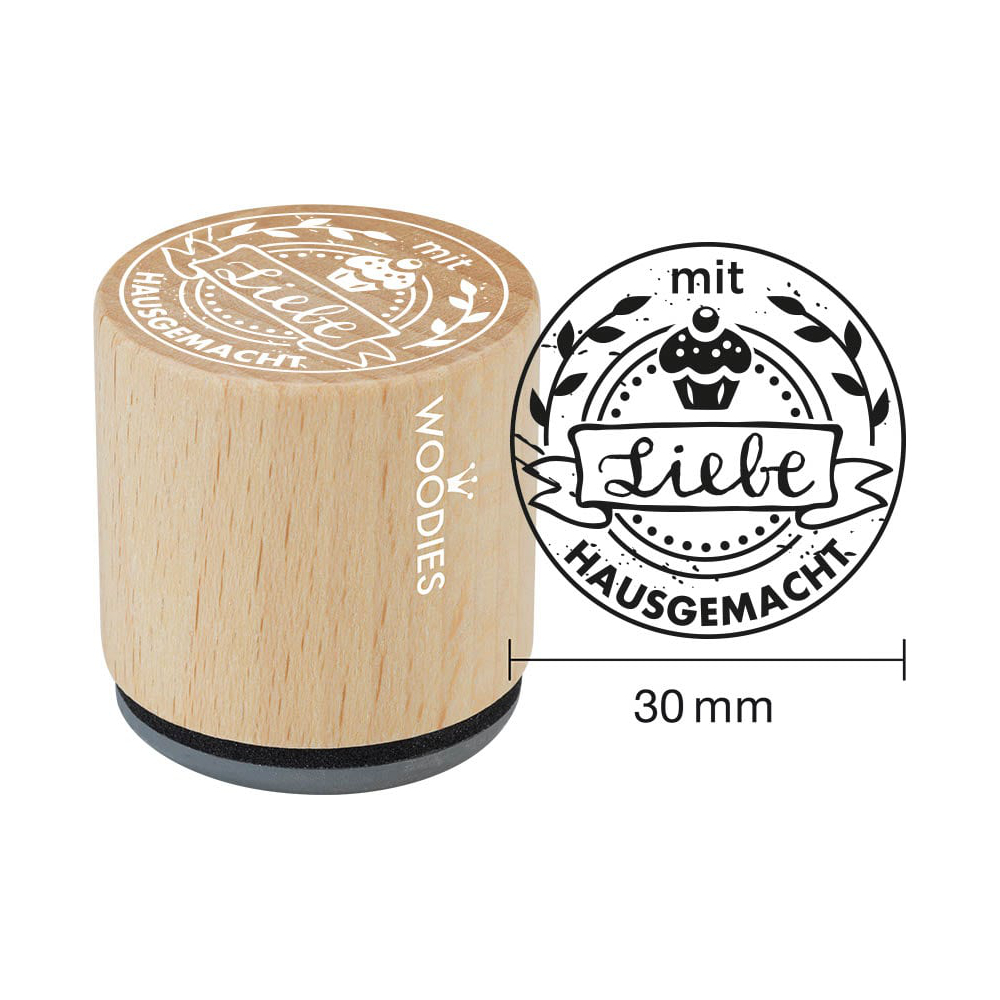 Woodies Stempel  – mit Liebe hausgemacht  W05010
