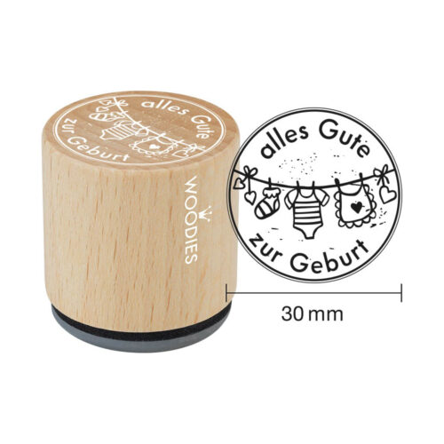 Woodies Stempel – alles Gute zur Geburt W06009