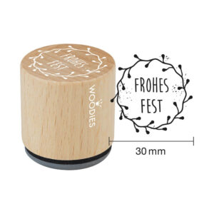 Woodies Stempel - Frohes Fest  W07009