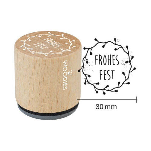 Woodies Stempel – Frohes Fest  W07009