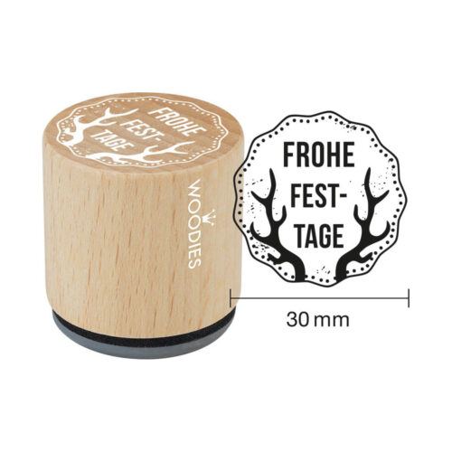 Woodies Stempel – Frohe Festtage  W07010