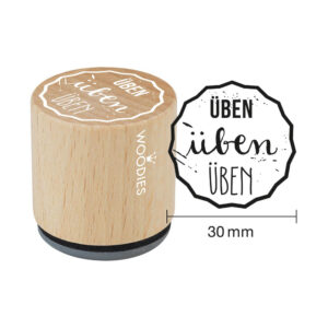 Woodies Stempel - üben üben üben W13010