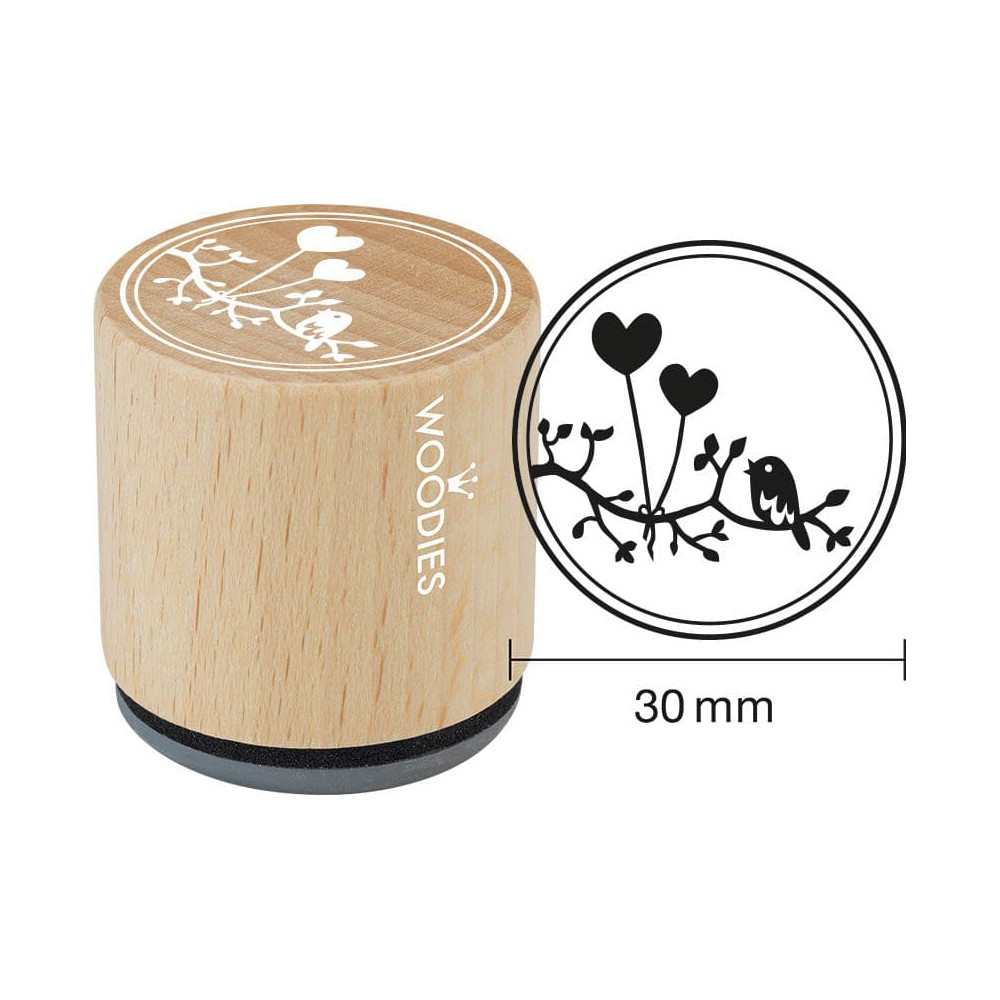 Rössler Stempel Woodies Herzballons