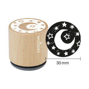 Woodies Stempel - Mond und Sterne W20005