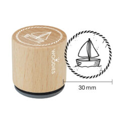 Woodies Stempel - Segelboot W25001