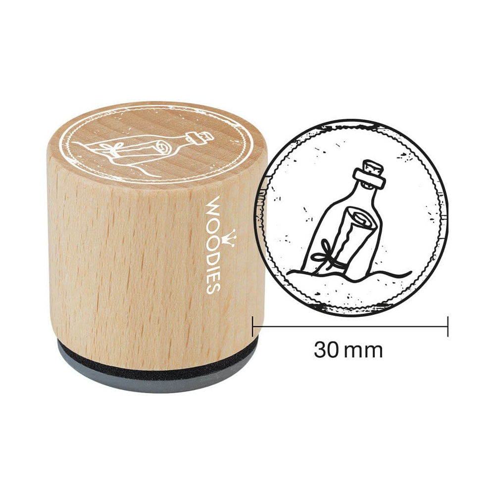 5420078607430 - Woodies Stempel - Flaschenpost W25002