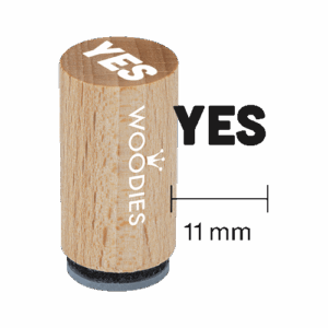 Mini Woodies Stempel Yes